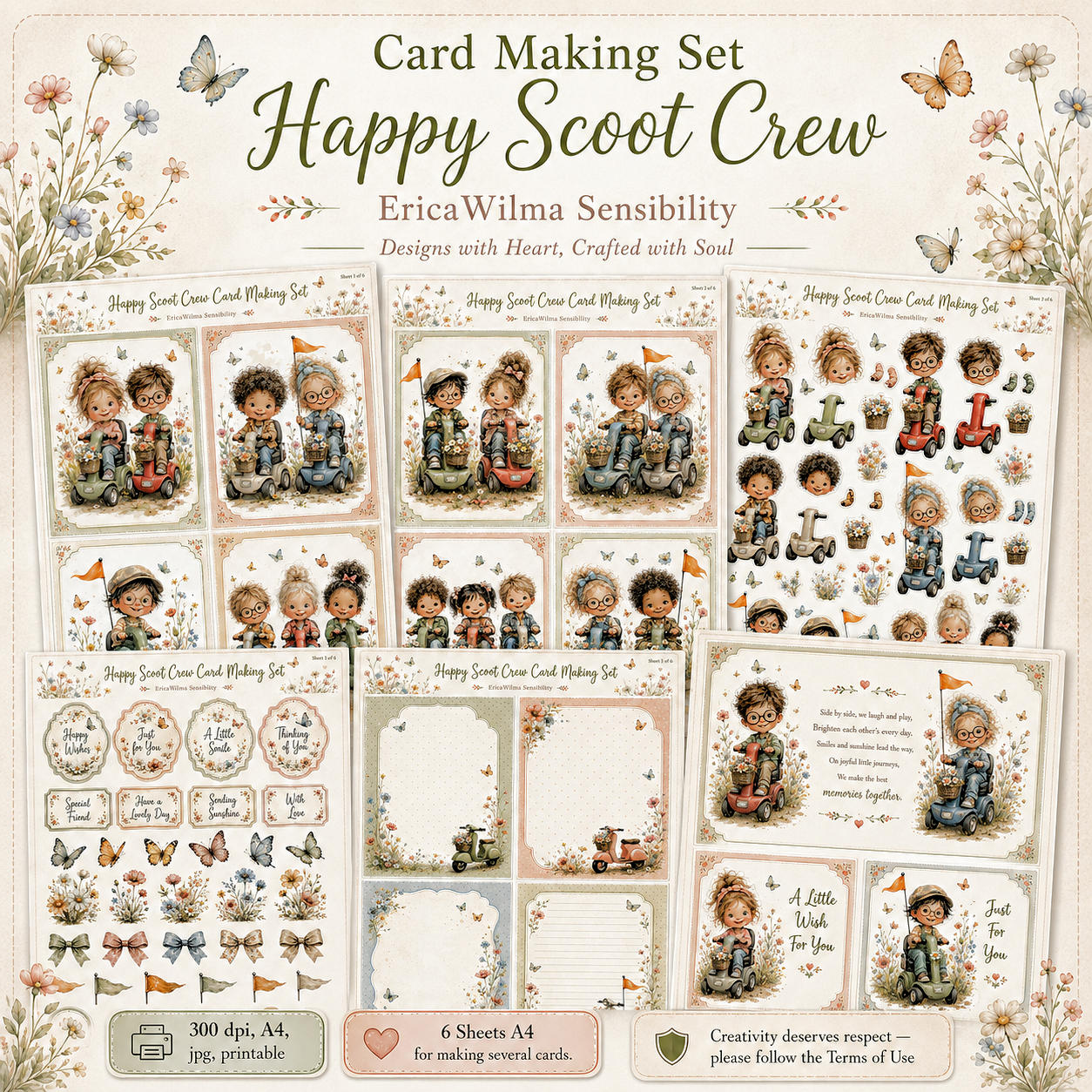 (image for) EW AI Card Making Set Happy Scoot Crew 2026